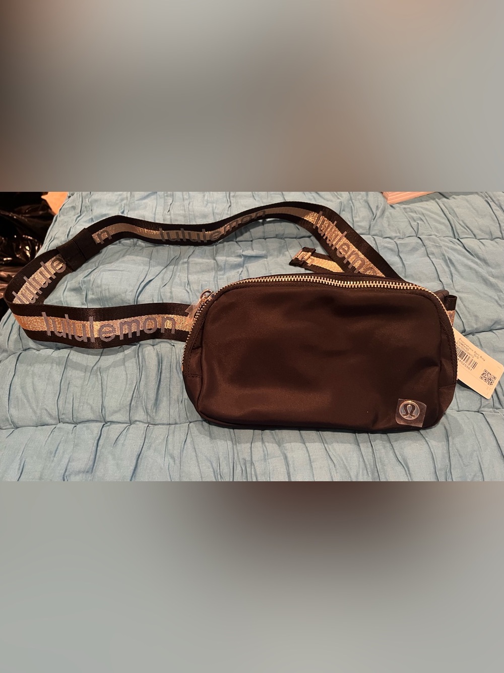 Lululemon Black Logo Belt Bag
